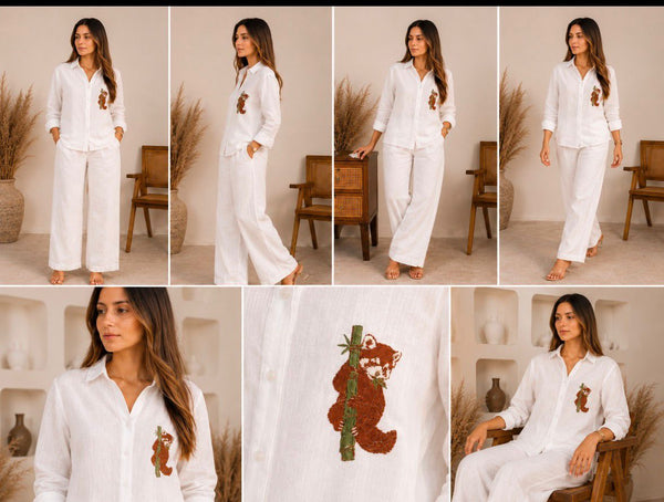 Pure linen White Quoala Shirt