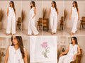 Pure linen White Rose Shirt