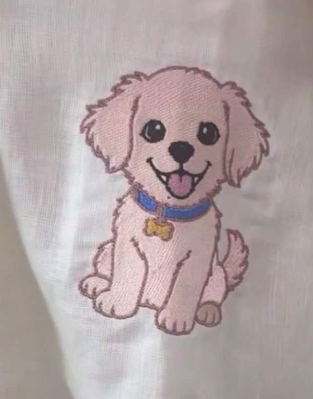 Linen Golden Pup Shirt