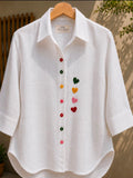Whimsical Hearts Linen Shirt