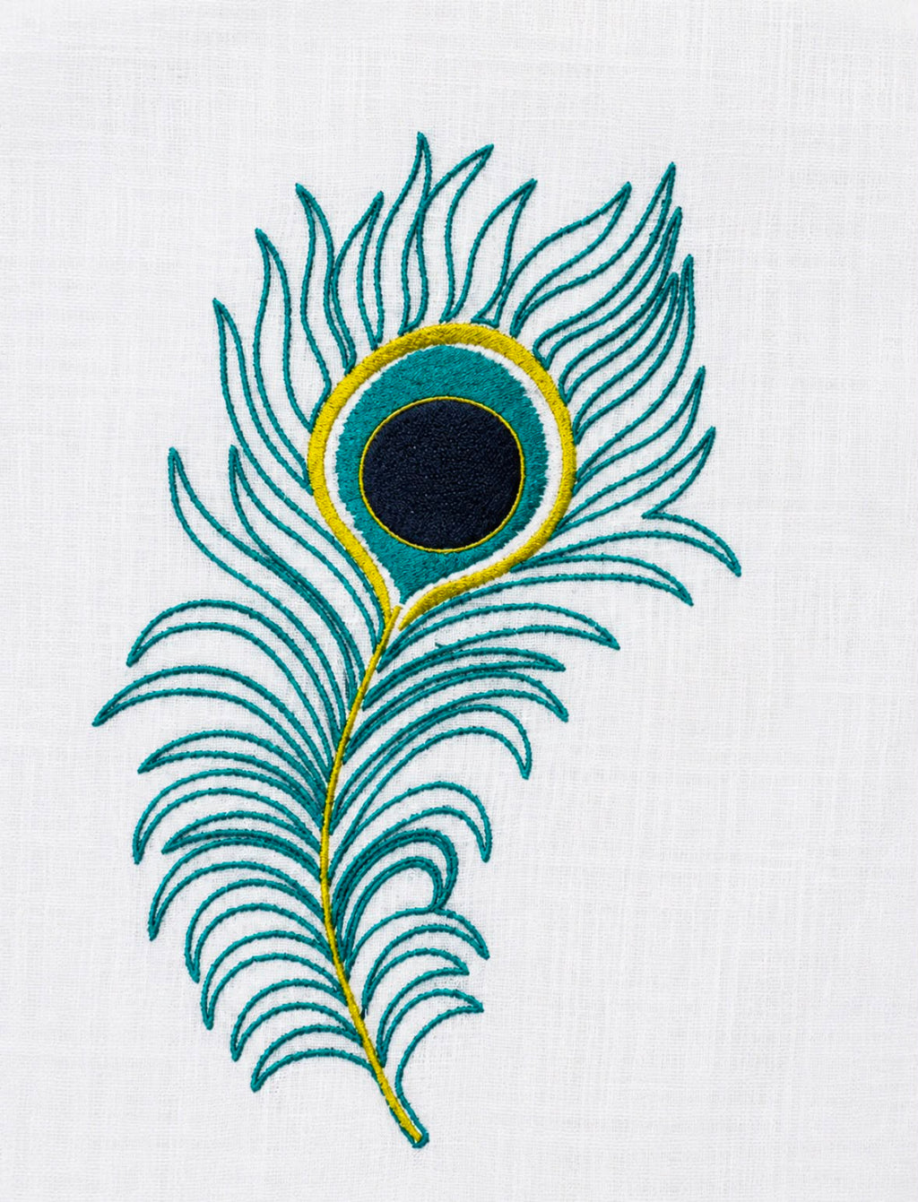 Peacock Plume Linen Shirt