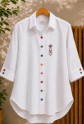 Queen of Hearts Linen Shirt