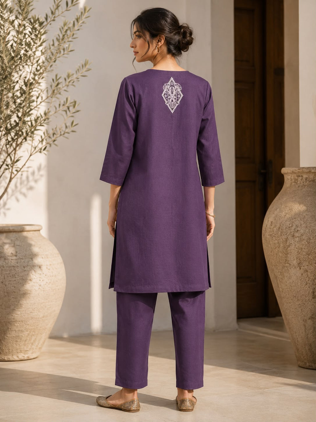 Violet Garden Linen Set