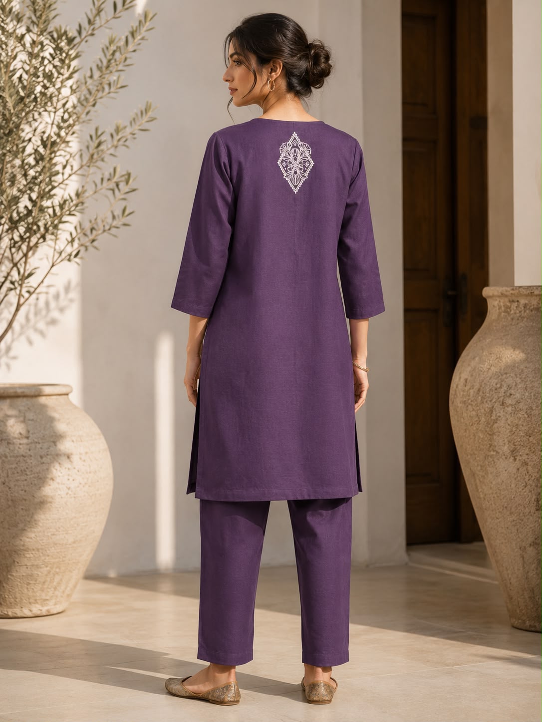 Violet Garden Linen Set